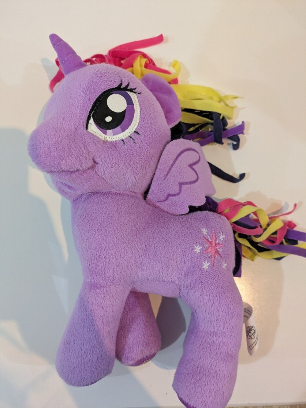 ✨3/25$ My Little Pony Twilight Sparkle Purple Unicorn Plush with Rainbow Mane